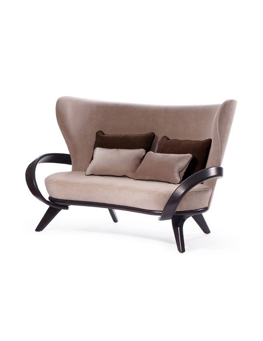 Luxurious peach sofa