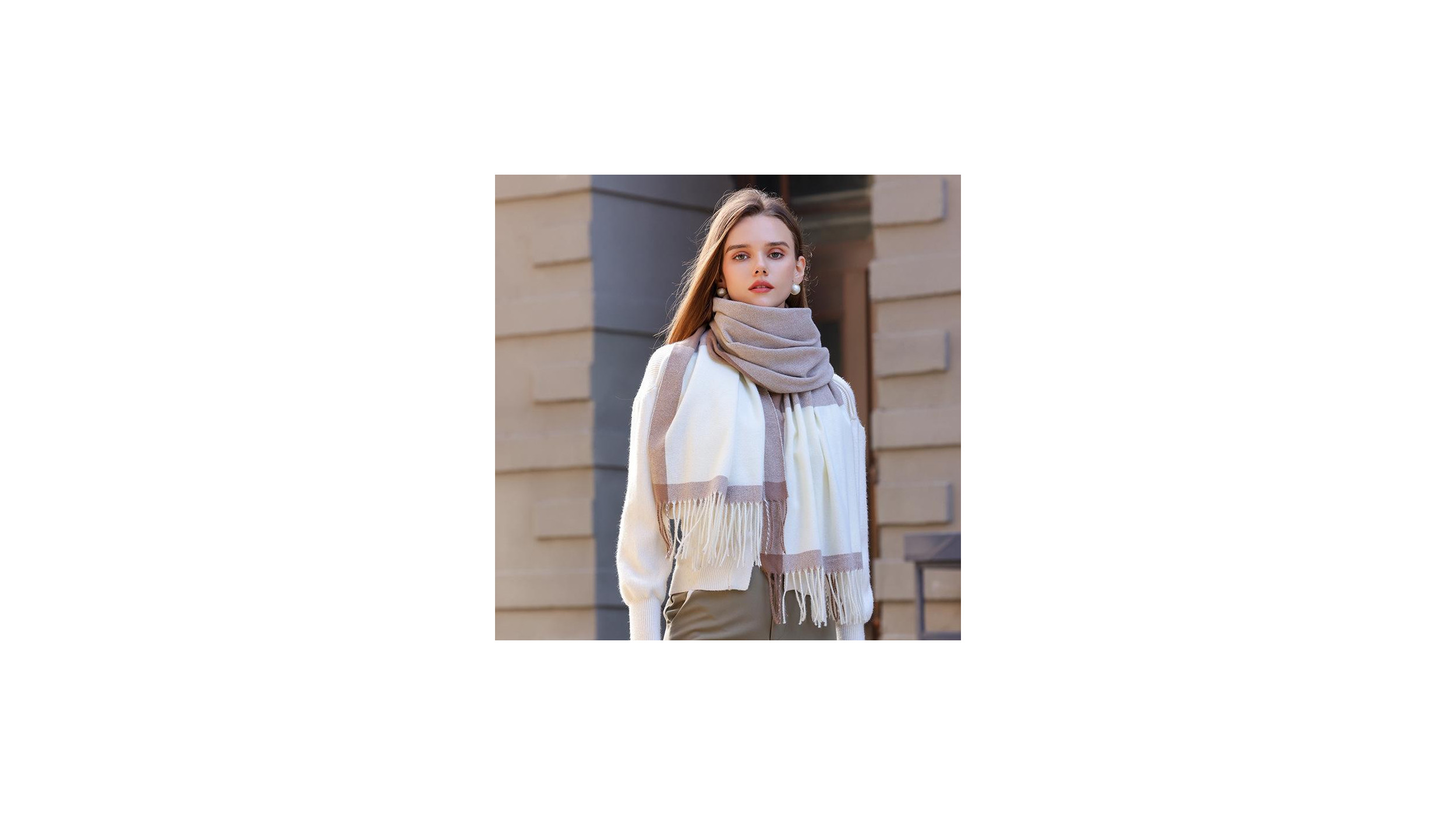Winter women's scarf