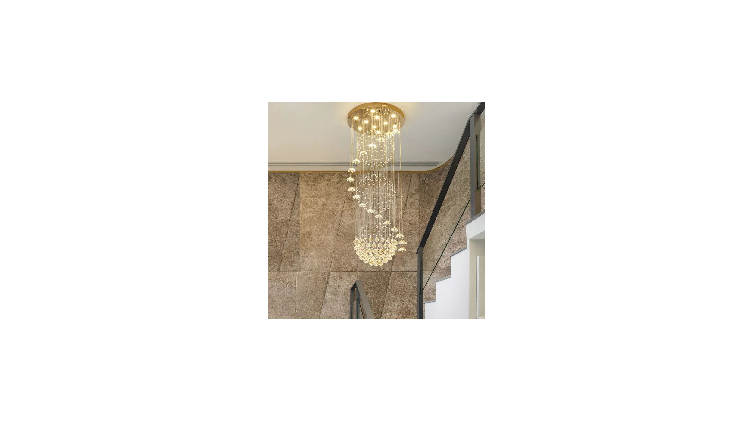 Modern crystal chandelier