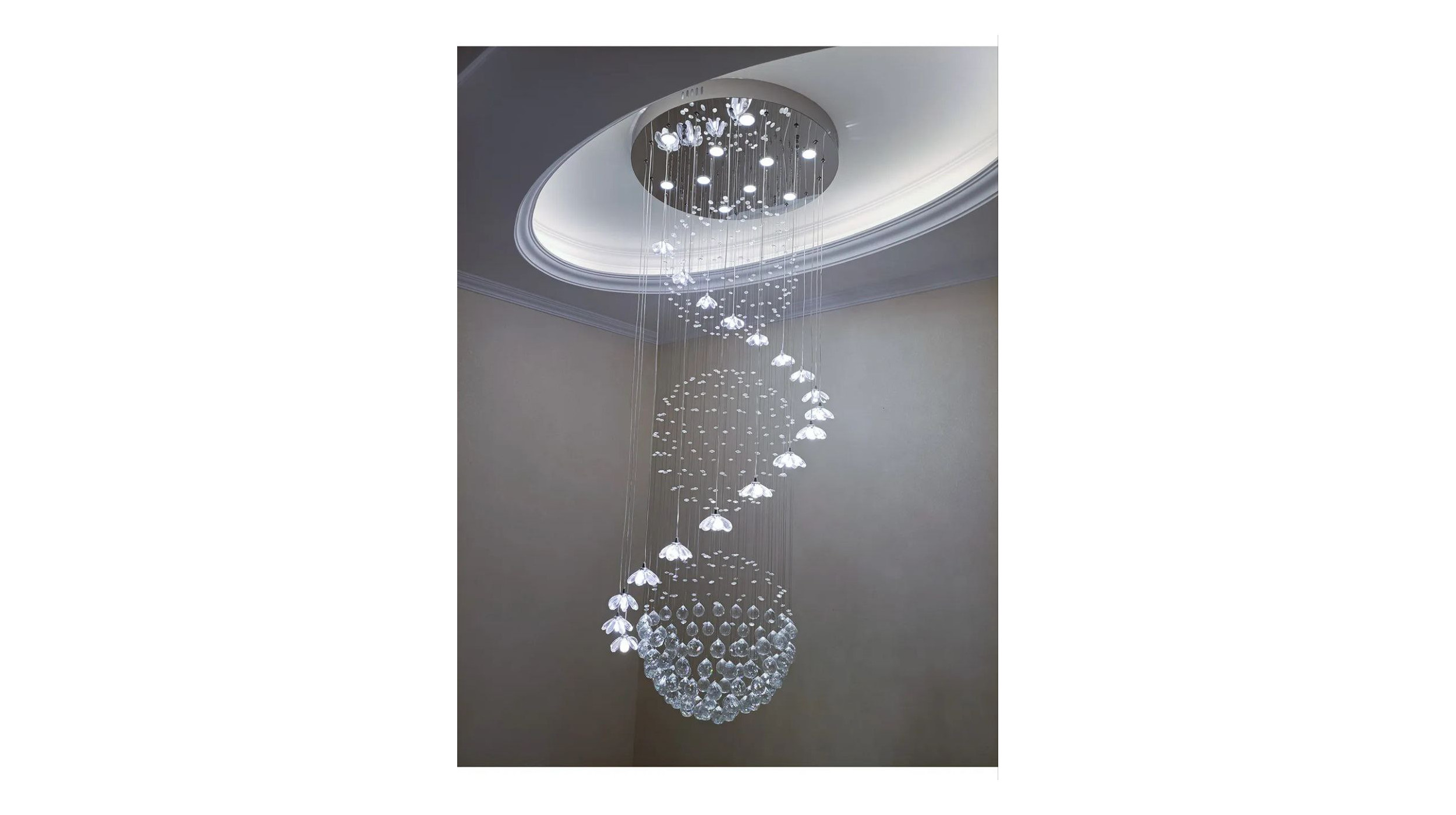Modern crystal chandelier