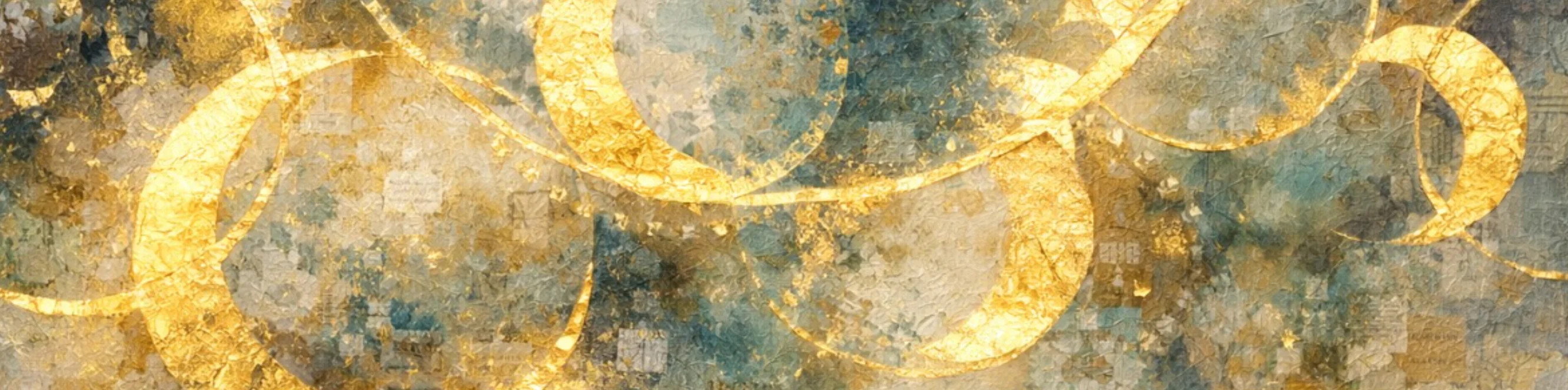 Сусальное золото/Поталь в смешанной технике MIRONOVA ART