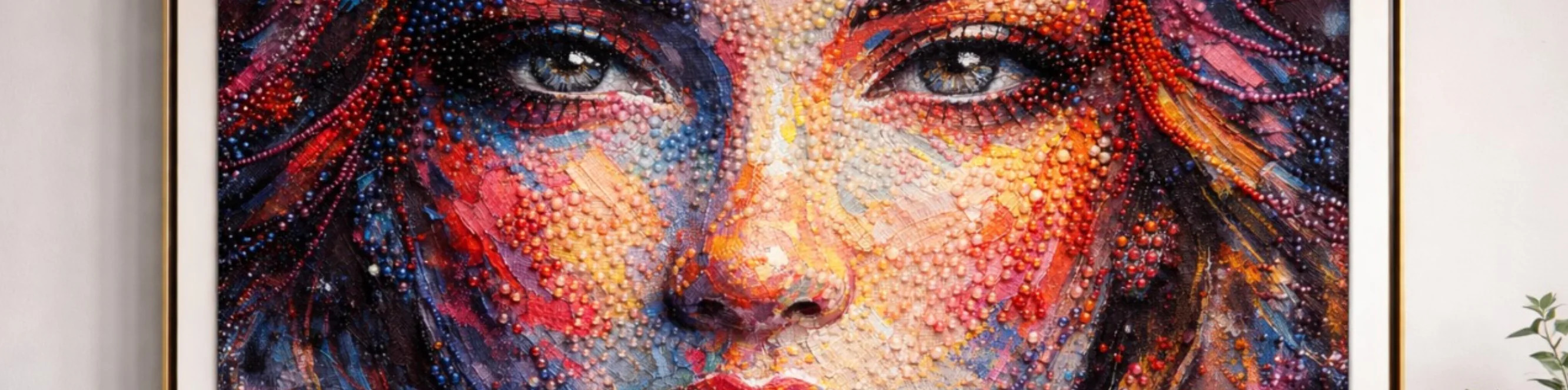 Beads in Mixed Media Art MIRONOVA ART for Interiors