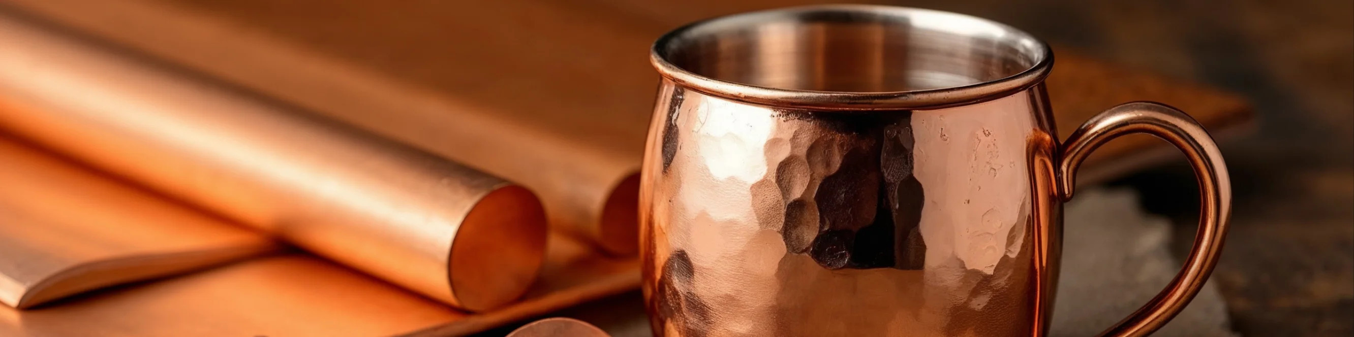 Copper in pieces at MIRONOVA ART - refined presentation.