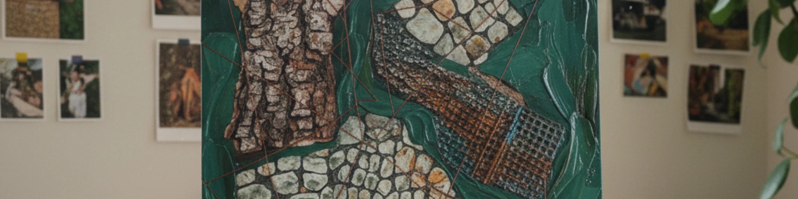 Фроттаж в смешанной технике MIRONOVA ART