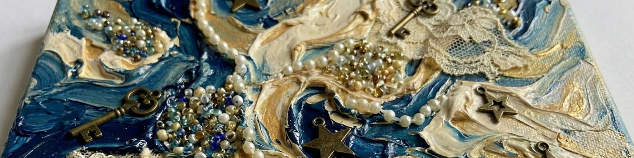 Embellishments in mixed media by MIRONOVA ART