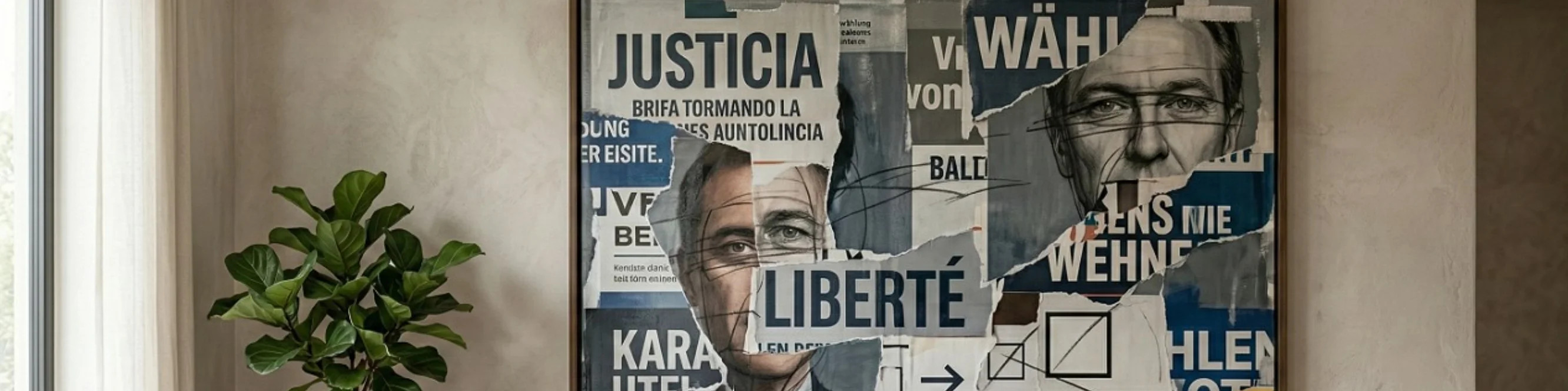 Politics in mixed media by MIRONOVA ART