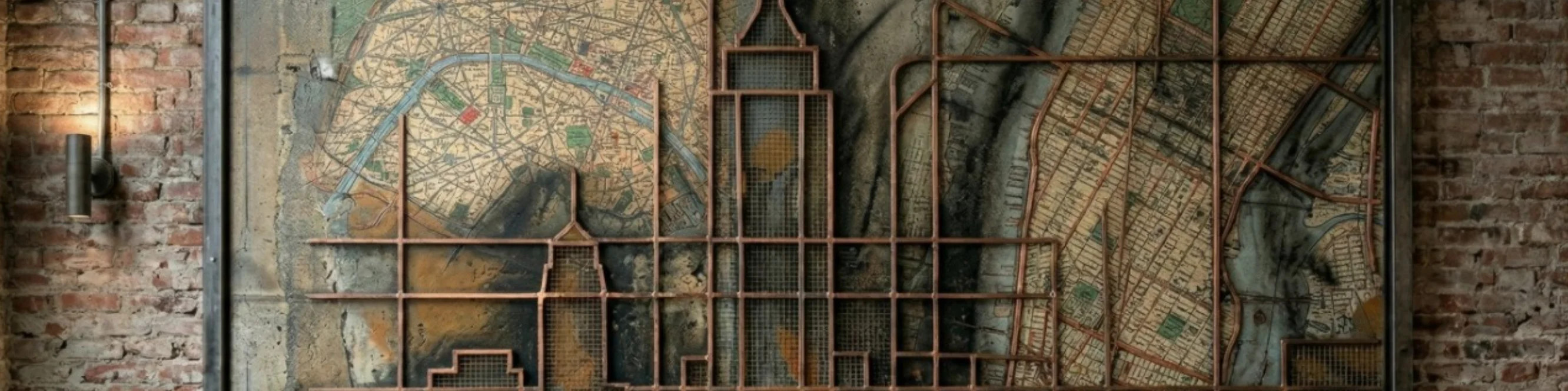 Урбанистика в смешанной технике MIRONOVA ART