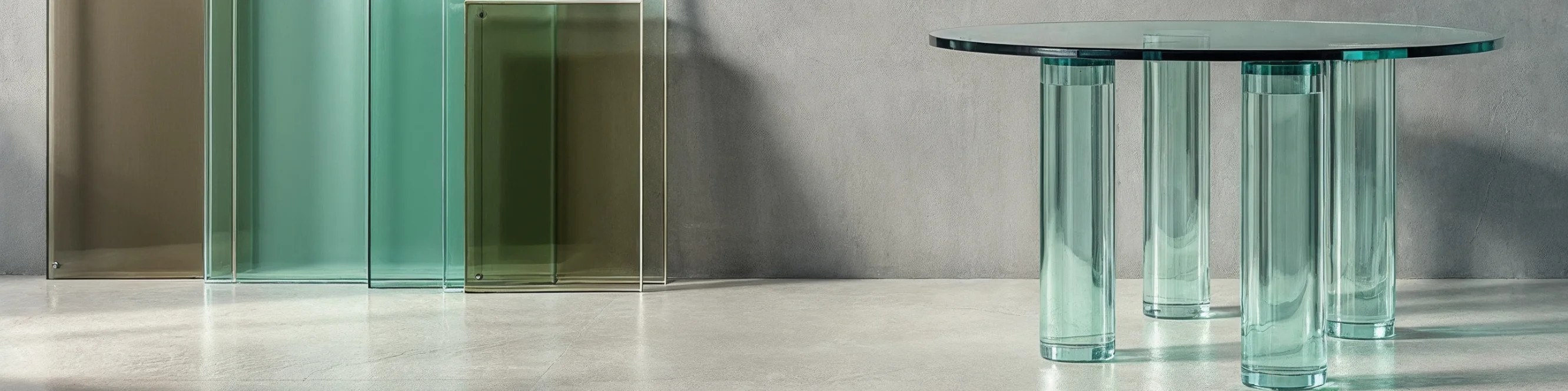 Glass for furniture at MIRONOVA ART — brings a sense of spaciousness.