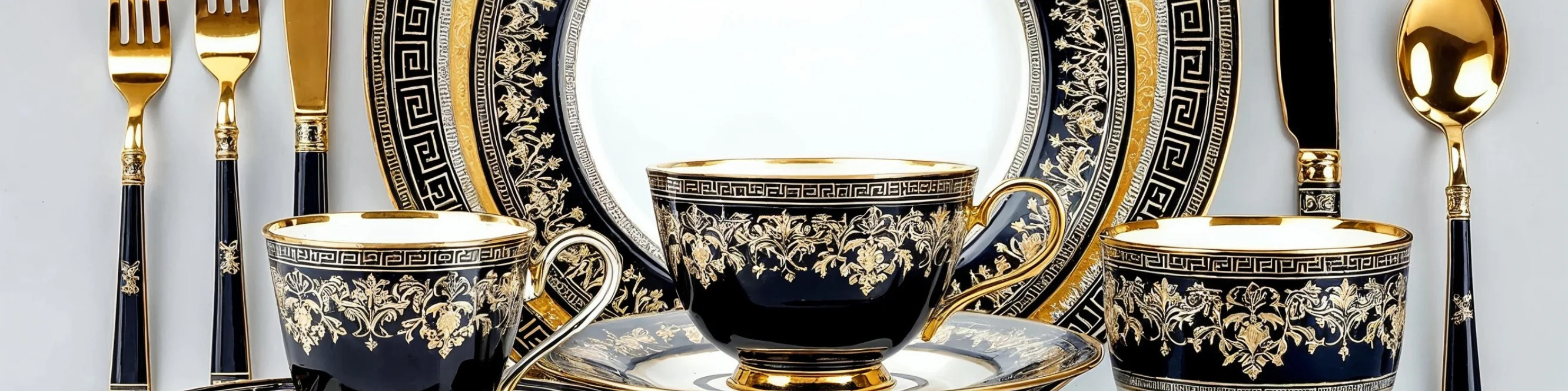 Limited edition tableware & flatware by MIRONOVA ART — rare find.