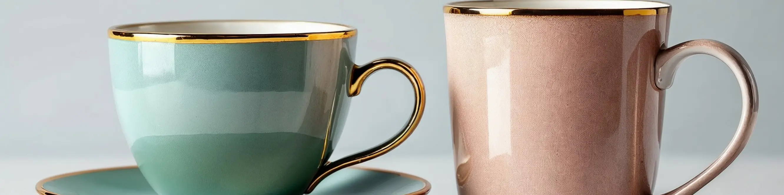 Cups and mugs at MIRONOVA ART - for coffee, tea, and hot drinks.