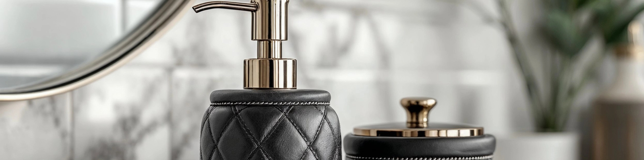 Leather for bathroom accessories at MIRONOVA ART – reliable choice.