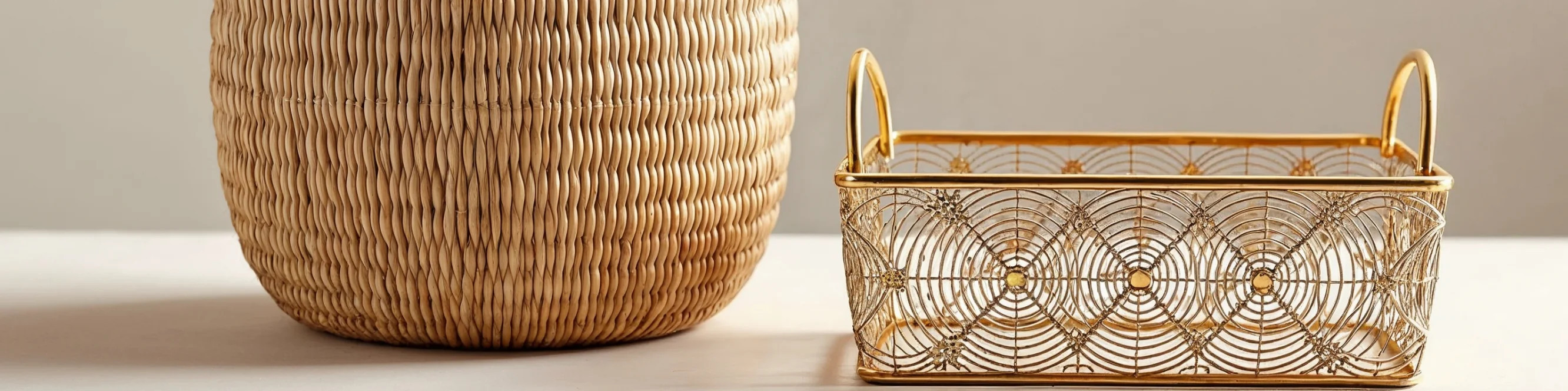 Decorative baskets at MIRONOVA ART: elegance in every detail.