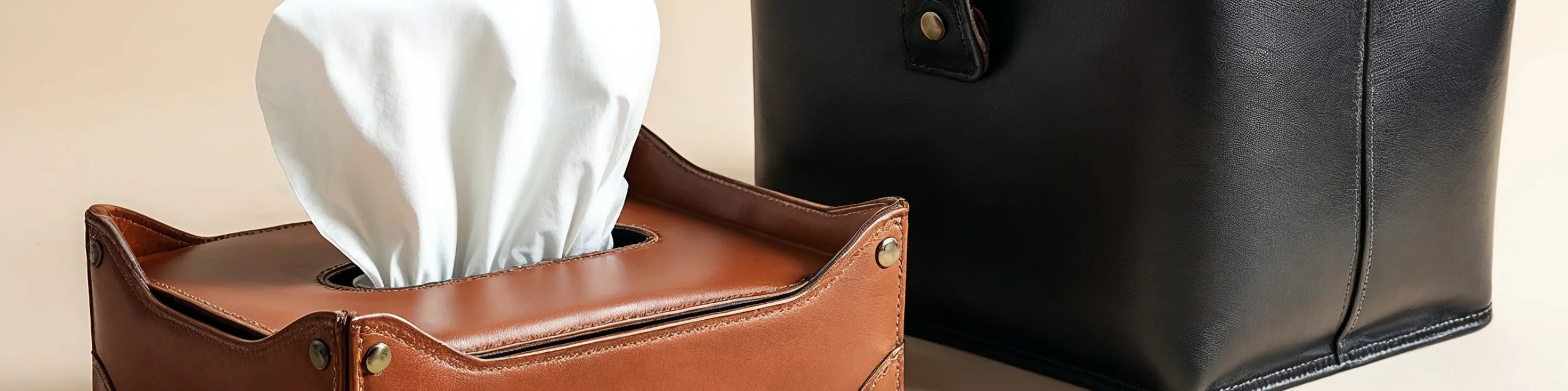 Leather decor at MIRONOVA ART: natural textures in interiors.