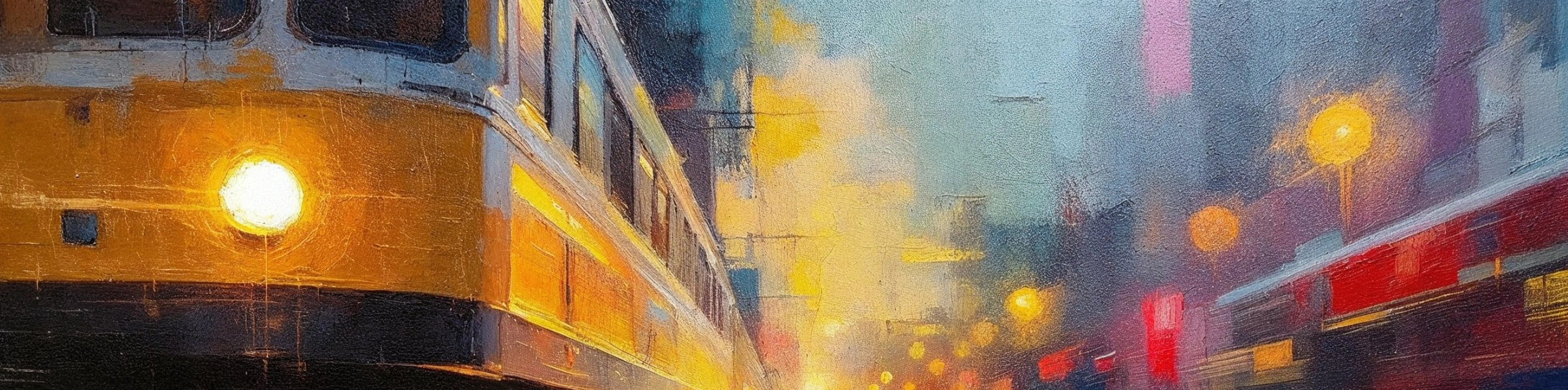 Transportation in art: energy and style by MIRONOVA ART.